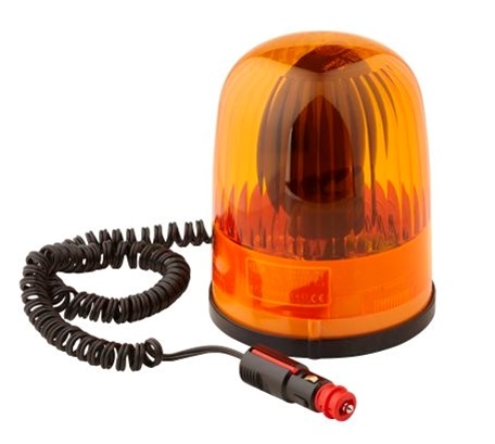 Girofar galben HELLA 2RL 007 552-001, 55W, bec halogen, H1, 12V, diametru 136 mm, cablu 3.5 m, prindere magnetica