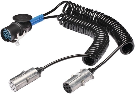 Cablu adaptor, stecher remorca HELLA 8JA 005 952-041, 15 - 7/7 pini, 16A, 24V, lungime 4 metri