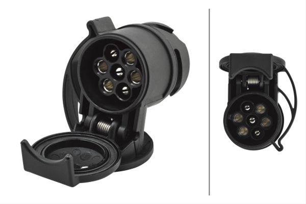 Adaptor fisa priza HELLA 8JA 008 969-001, 16A, 12V, grad protectie IP54, lungime 57 mm