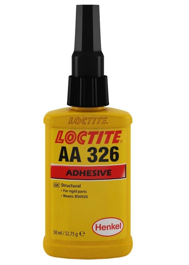 Adeziv lipit pastila magnetica oglinda LOCTITE AA 326 142445, 50 ml, fara mixare, vascozitate medie, galben/portocaliu