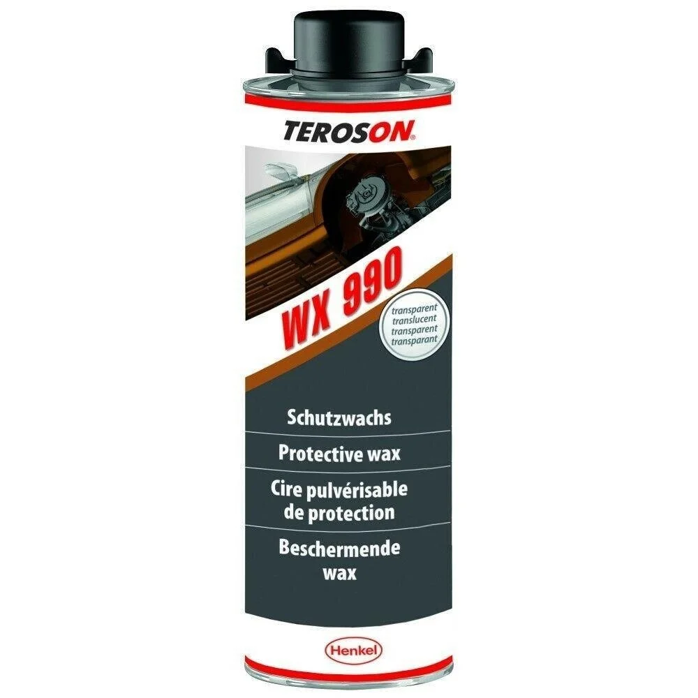 Ceara pentru protectie cavitati auto TEROSON WX 990 2069707, 1000 ml, translucida, anti-rugina