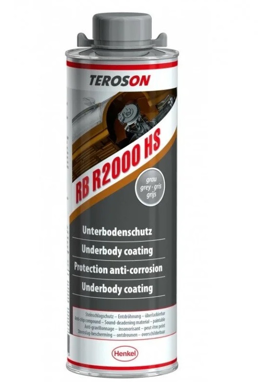 Antifon gri texturat supravopsibil TEROSON RB R2000 HS 767198, 1000 ml, pe baza de cauciuc si rasina
