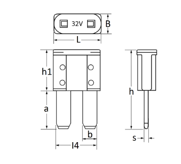 Set 5 sigurante auto RESTAGRAF MICRO II A17336, 30A, 32V, verde