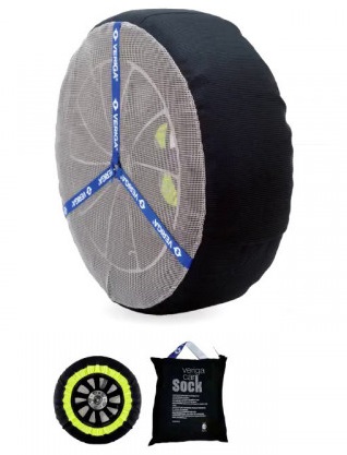 Set 2 huse antiderapante VERIGA Car Sock 80-7V, R13-R18, material textil, geanta transport, pentru autoturisme
