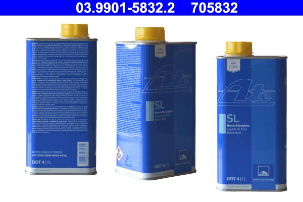 Lichid de frana ATE SL DOT4 03.9901-5832.2, volum 1 litru