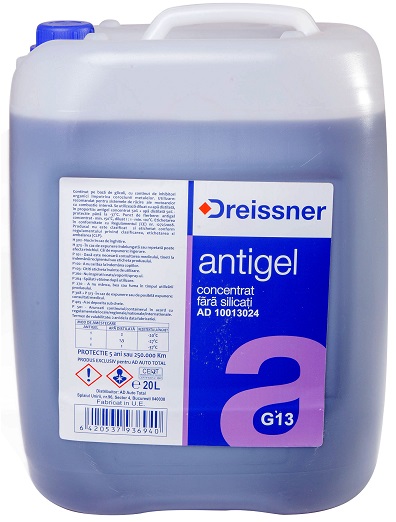 Antigel concentrat DREISSNER G13 AD 10013024, culoare rosu/violet, volum 20 litri
