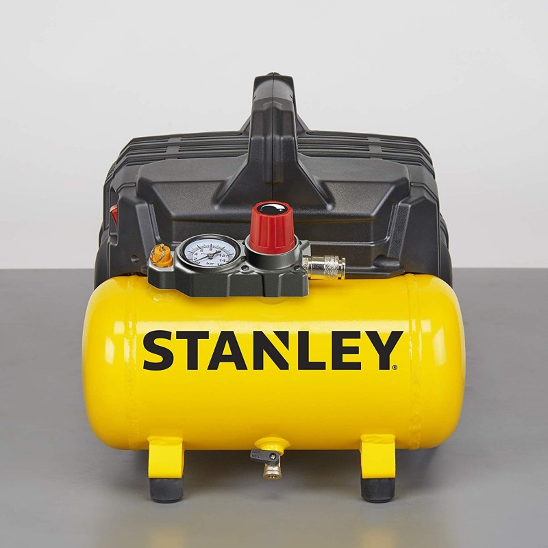 Compresor silent STANLEY DST 100/8/6, 6 L, 1 cp, 750 W, 8 bar