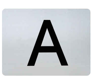 Placuta insemn A MVM VEM044, clasa I, 400 x 300 mm, din aluminiu