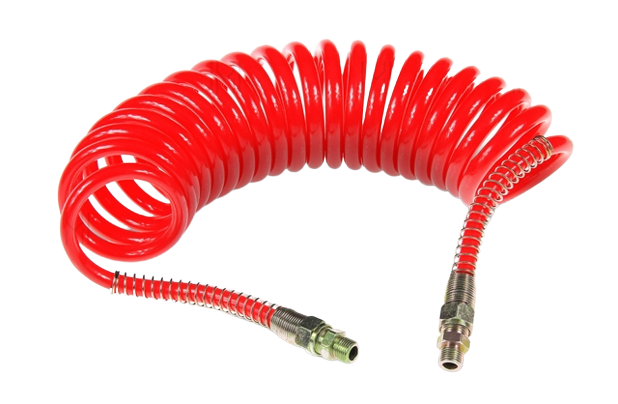Furtun spiralat pentru aer comprimat MVM PBC003, M22, rosu