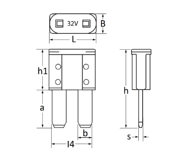 Set 5 sigurante Micro II RESTAGRAF 17335, 25 A