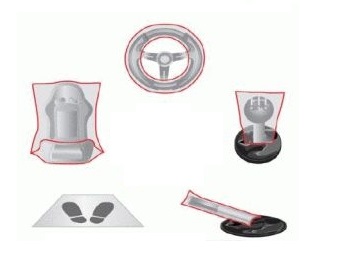 Set 100 huse de protectie interior auto SERWO 5in1 5990742, pentru volan, scaun, presuri, schimbator, frana de mana