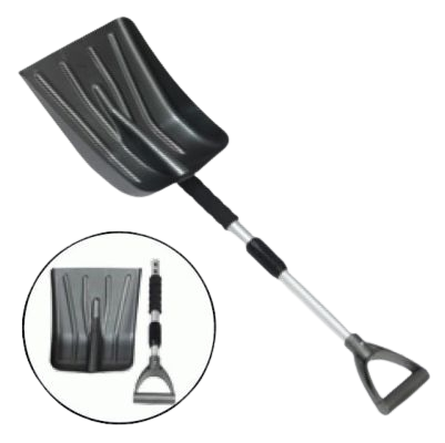 Lopata pentru zapada MAX4CAR 88800, coada telescopica din aluminiu, 74-87 cm, lama din plastic