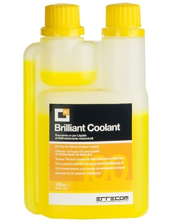Substanta de contrast UV ERRECOM Brilliant Coolant TR1201.F.P1. pentru identificare scurgeri sistem racire, 100 ml