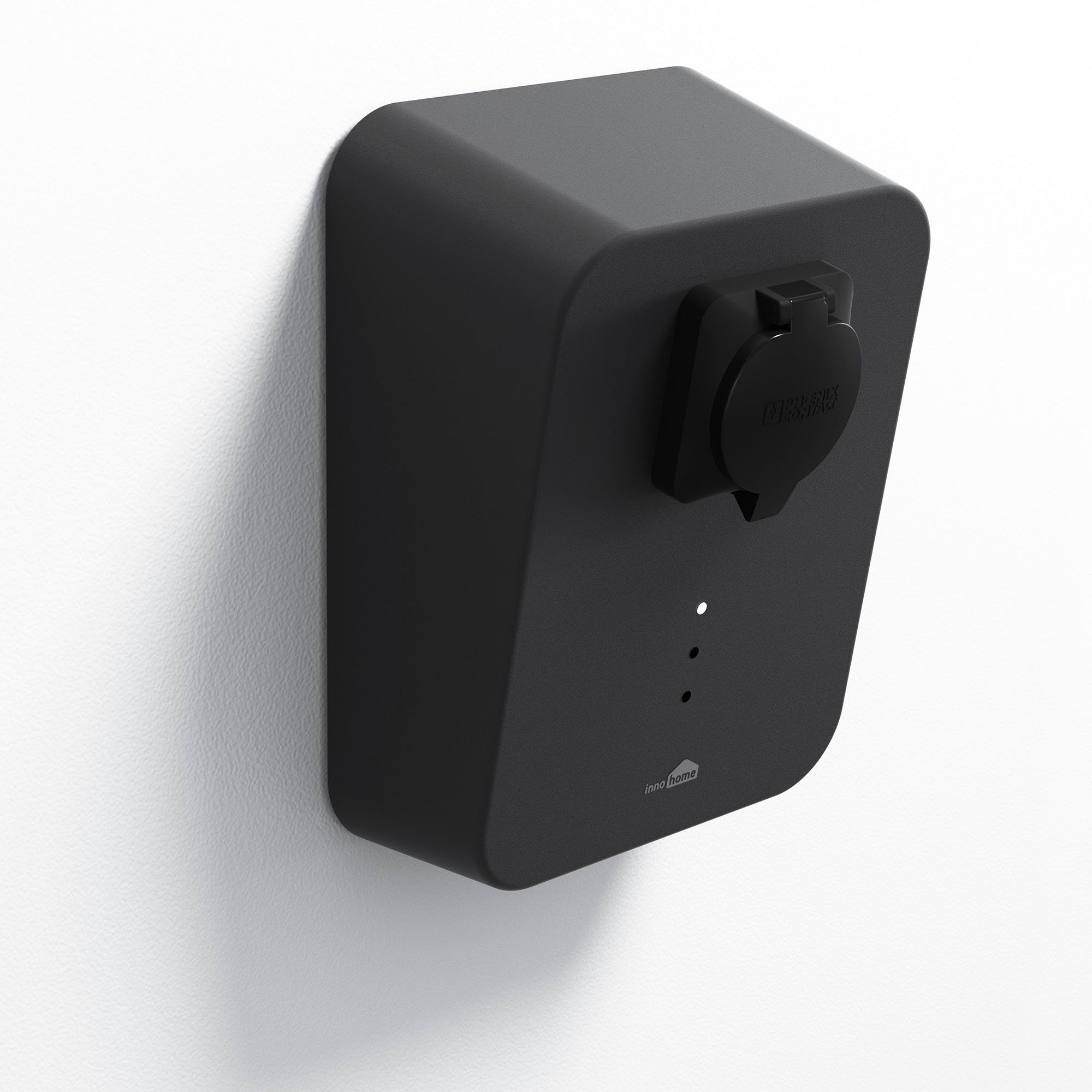 Statie fixa pentru incarcare masini electrice, wallbox, INNOHOME Charlie 1 EVC-00002, mufa Type 2, fara cablu, monofazat, 7.2 kW, 32A, 230V, negru