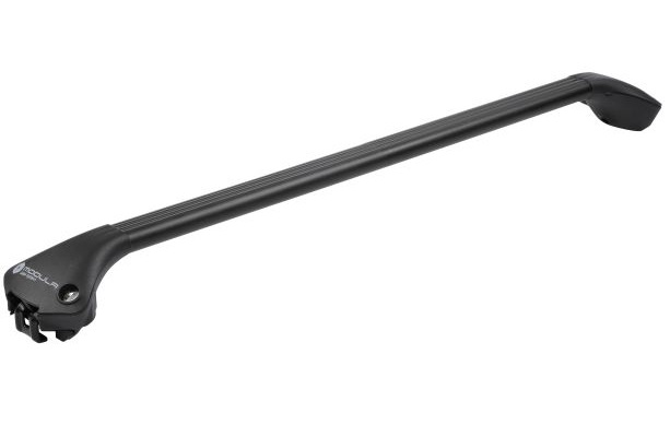 Set 2 bare transversale auto MODULA Oval Bar MB0AL0N008, telescopice, 78-119 cm, montare pe barele inchise longitudinale, din aluminiu, negru