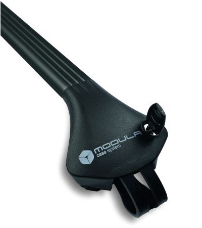 Set 2 bare transversale auto MODULA Oval Bar MB0AL0N008, telescopice, 78-119 cm, montare pe barele inchise longitudinale, din aluminiu, negru