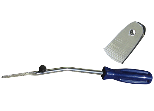 Instrument pentru demontare parbrize ICOR WZ077P00, interior, maner albastru
