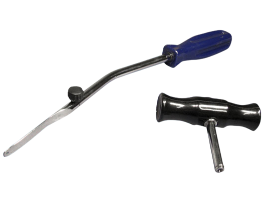 Set 2 instrument pentru demontare parbrize ICOR WZ077P01, interior/exterior, albastru/negru