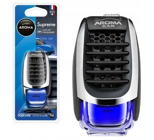 Odorizant auto MTM Aroma Car Supreme Slim 92048, volum 8 ml, parfum new car