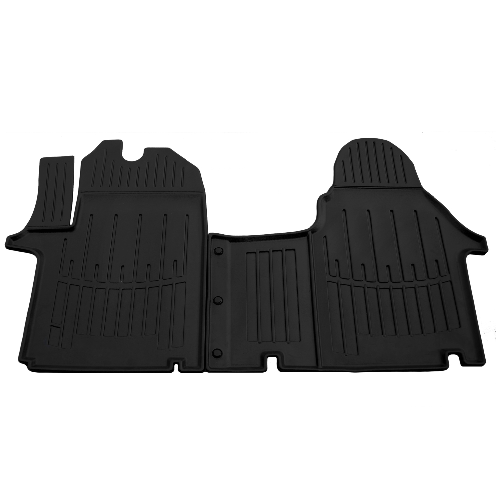 Set covorase auto din cauciuc UMBRELLA 105988, negru, pentru Renault Trafic II, 2001-2014, 1+2