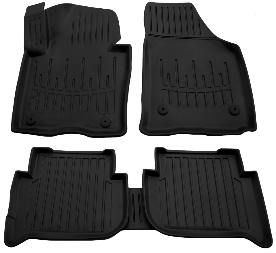 Set covorase auto din cauciuc UMBRELLA 106052, negru, pentru Volkswagen Touran I, 2003-2015