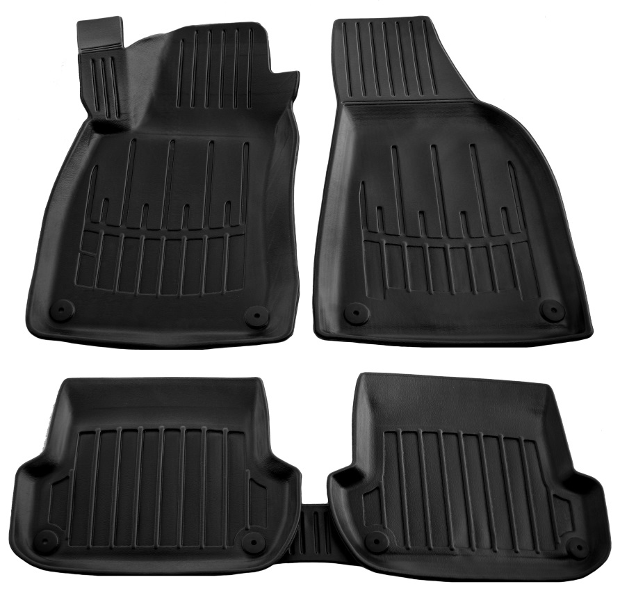 Set covorase auto din cauciuc UMBRELLA 105886, negru, pentru Audi A4 (B6), 2000-2004