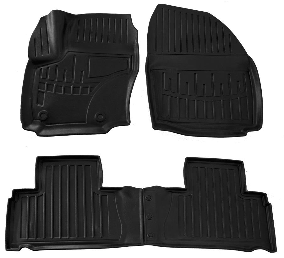 Set covorase auto din cauciuc UMBRELLA 105929, negru, pentru Ford S-Max, 2006-2014, sisteme fixare ovale