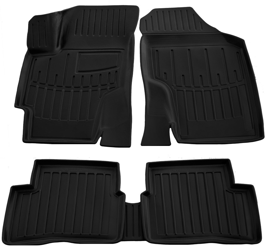 Set covorase auto din cauciuc UMBRELLA 105930, negru, pentru Hyundai Accent (MC), 2006-2010