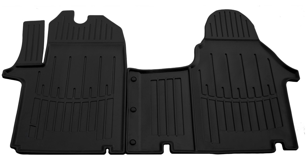 Set covorase auto din cauciuc UMBRELLA 105966, negru, pentru Opel Vivaro A, 2001-2014, 1+2