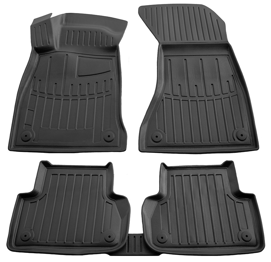 Set covorase auto din cauciuc UMBRELLA 105889, negru, pentru Audi A4 (B9), 2015-