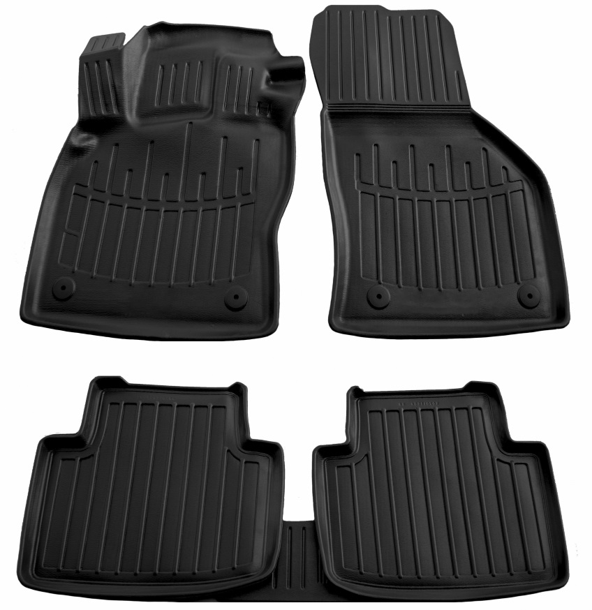 Set covorase auto din cauciuc UMBRELLA 106005, negru, pentru Skoda Superb III (3V), 2015-