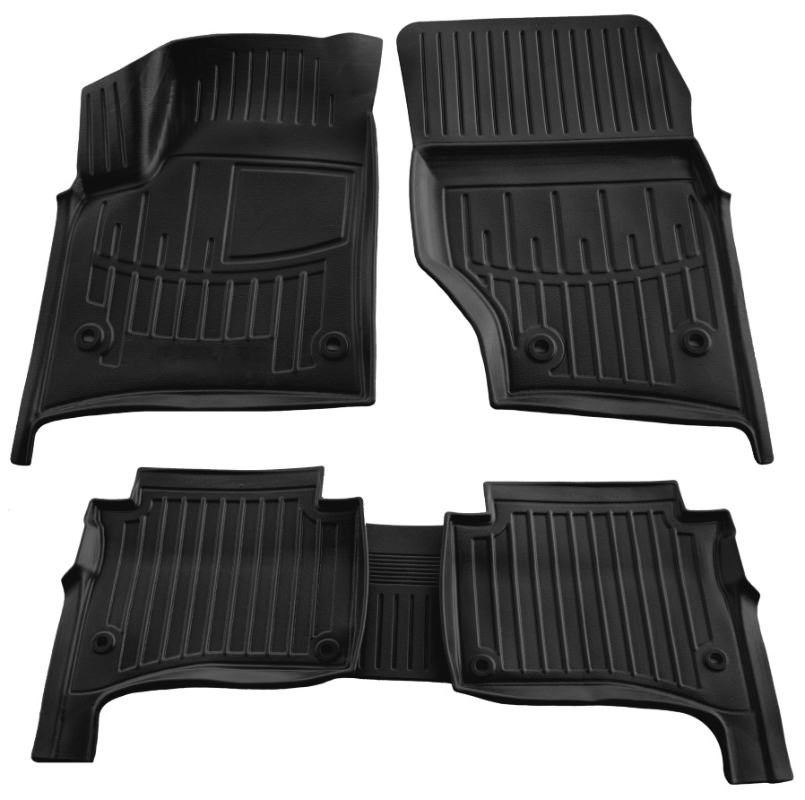 Set covorase auto din cauciuc UMBRELLA 106050, negru, pentru Volkswagen Touareg I (7L), 2002-2010