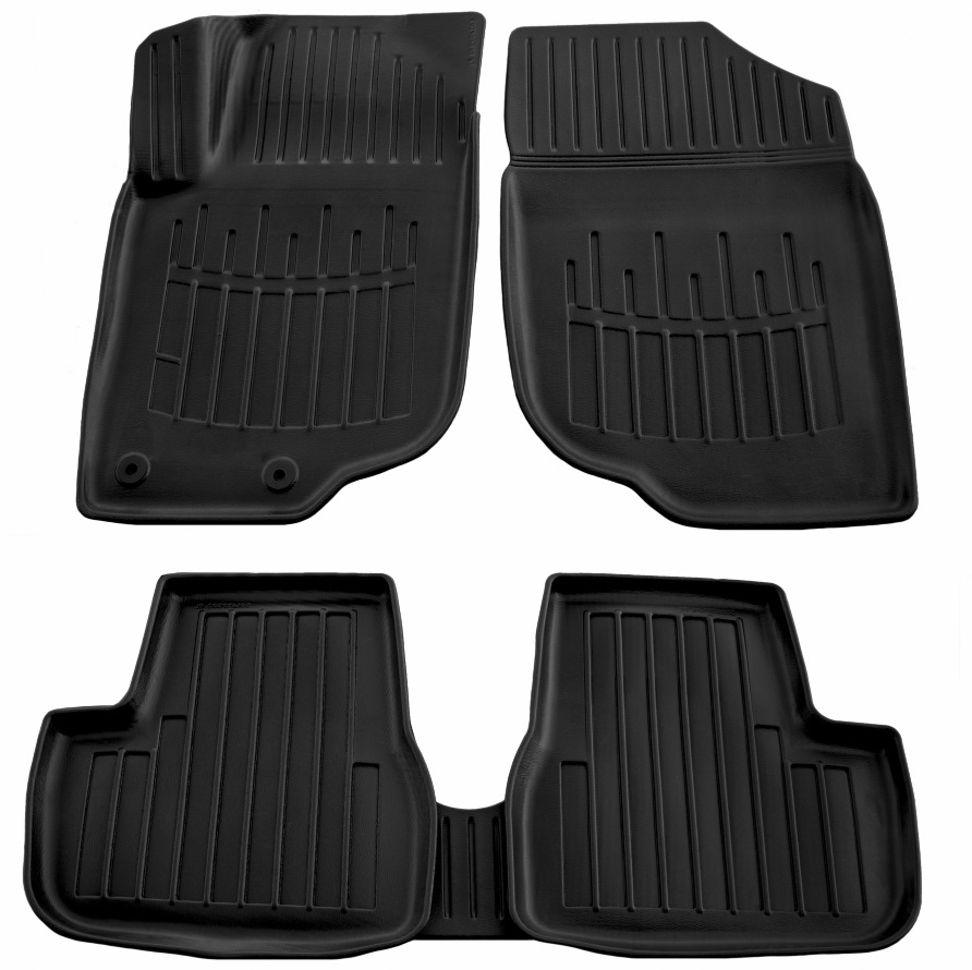 Set covorase auto din cauciuc UMBRELLA 105969, negru, pentru Peugeot 207, 2006-2012