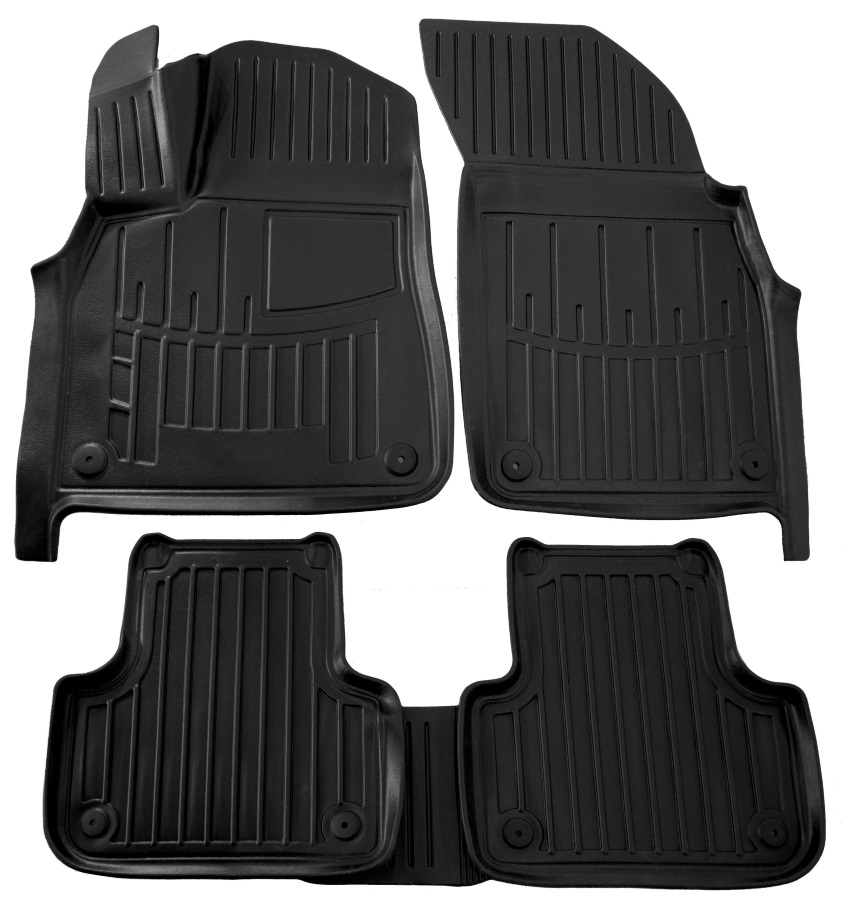 Set covorase auto din cauciuc UMBRELLA 105893, negru, pentru Audi Q7 (4M), 2015-