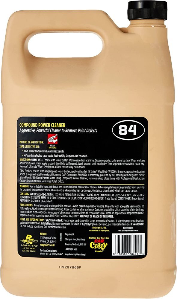 Pasta de polish MEGUIARS Compound Power Cleaner 84 M8401, 3.78 litri