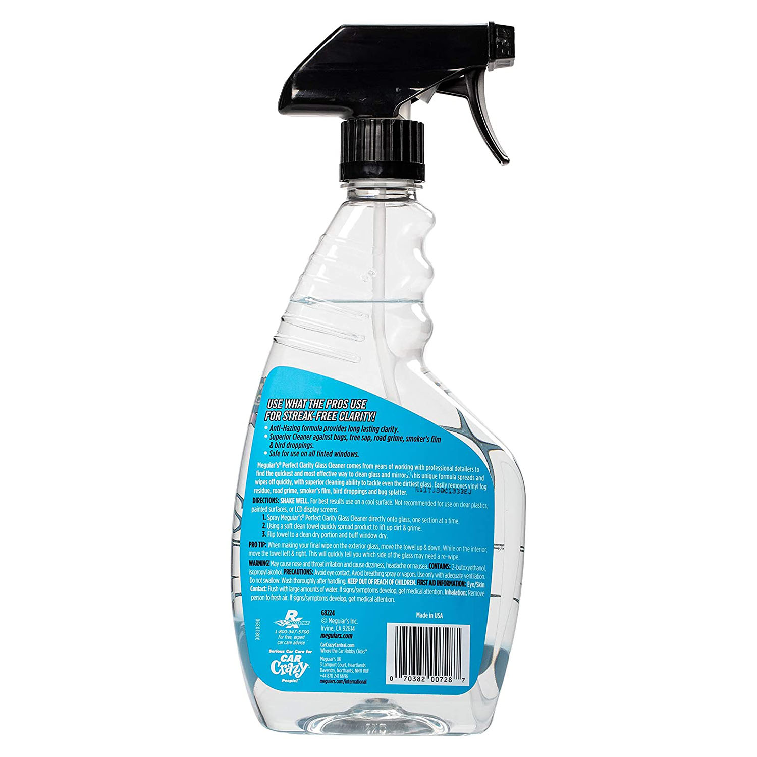 Solutie pentru curatare geamuri MEGUIARS Perfect Clarity Glass Cleaner G8224, 709 ml