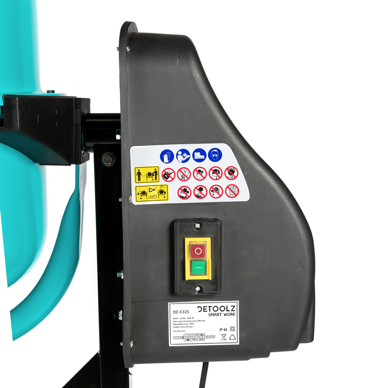Betoniera DETOOLZ DZ-C325, volum cuva 140 L, 850 W, 2688 rpm, pinion coroana din fonta