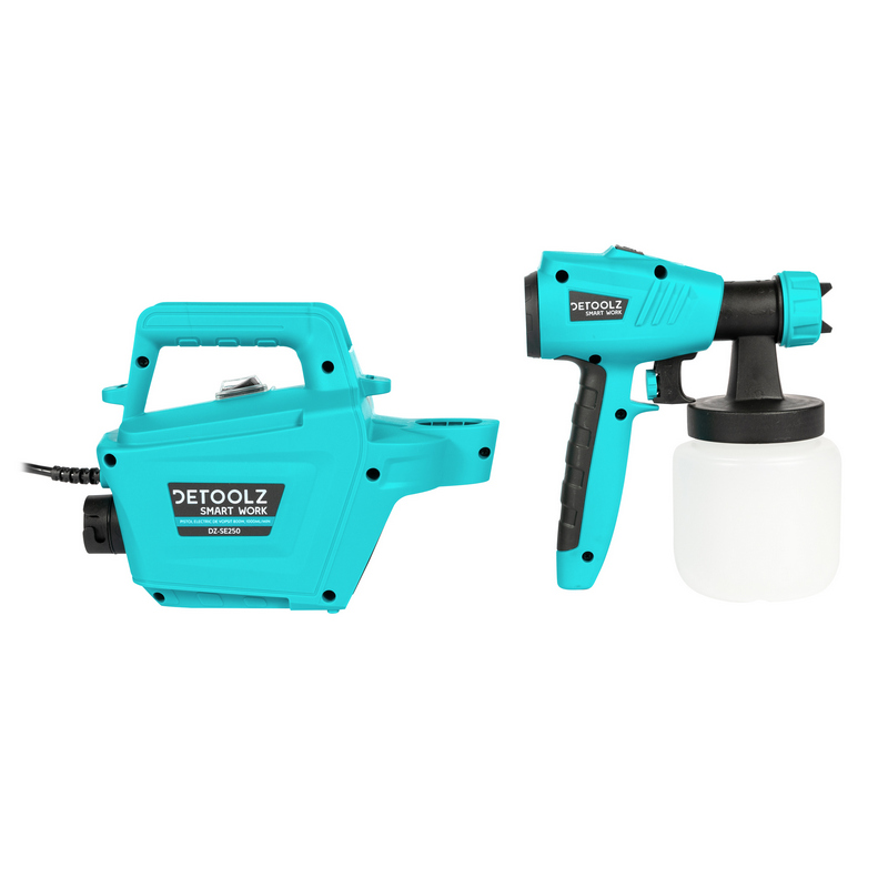 Pistol electric de vopsit DETOOLZ DZ-SE250, 800 W, 1000 ml/min, vascozitate maxima 120 DNI