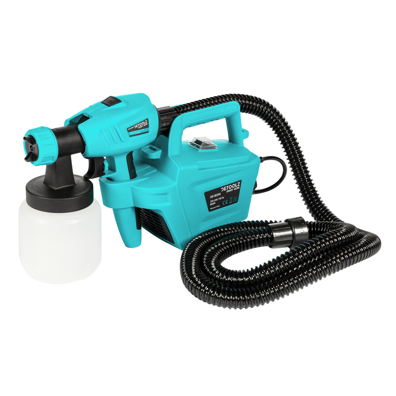 Pistol electric de vopsit DETOOLZ DZ-SE250, 800 W, 1000 ml/min, vascozitate maxima 120 DNI
