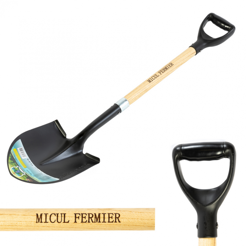 Cazma pentru sapat MICUL FERMIER GF-2445, Harlet, 290 x 217 x 1.5 mm, lungime totala 1520 mm