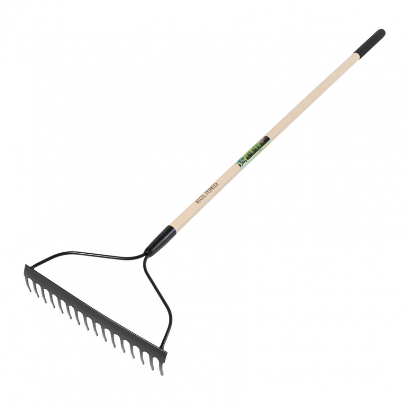 Grebla MICUL FERMIER GF-2447, 16 dinti, maner lemn, lungime totala 1500 mm