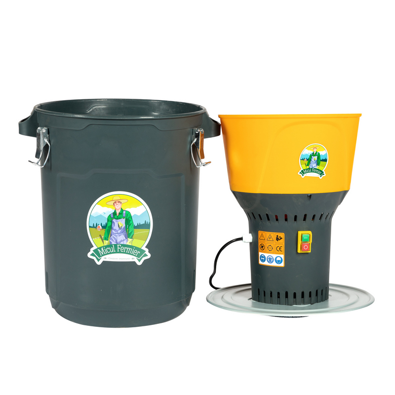 Moara electrica MICUL FERMIER GF-2452, 1300 W, 19000 rpm, cu galeata plastic 50 L