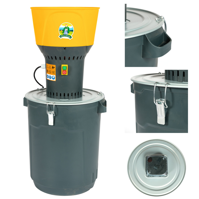 Moara electrica MICUL FERMIER GF-2452, 1300 W, 19000 rpm, cu galeata plastic 50 L