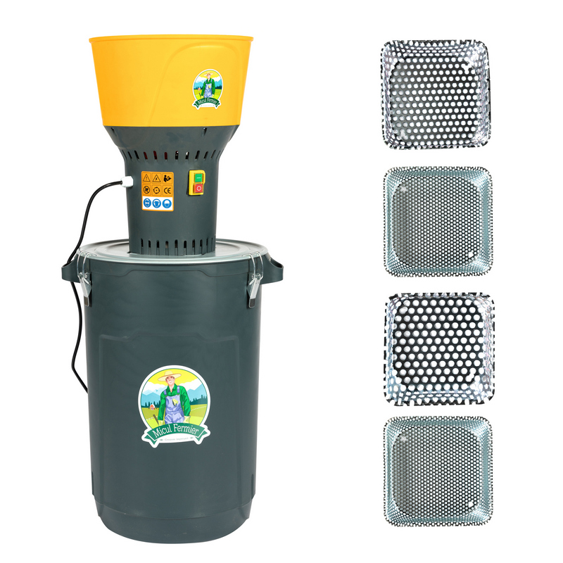 Moara electrica MICUL FERMIER GF-2453, 1300 W, 19000 rpm, cu galeata plastic 60 L