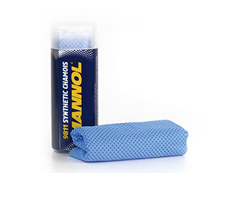 Laveta sintetica MANNOL Synthetic Chamois 9811, albastra, 43 x 32 cm
