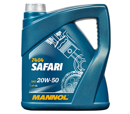 Ulei motor MANNOL Safari 20W50 MN7404-4, volum 4 litri