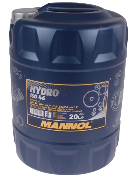 Ulei hidraulic MANNOL Hydro ISO 46 HM MN2102-20, volum 20 litri, mineral