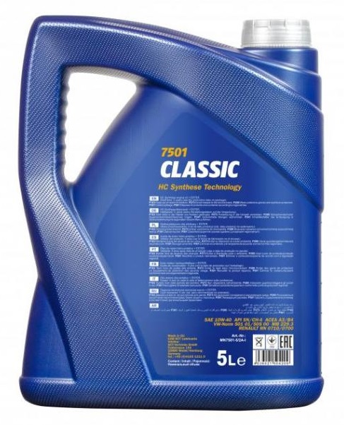 Ulei motor MANNOL Classic 10W40 MN7501-5, volum 5 litri, sintetic
