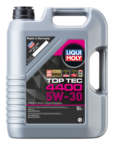 Ulei motor LIQUI MOLY Top Tec 4400 5W30 2322, ACEA C4-08, RENAULT RN 0720, volum 5 litri, sintetic