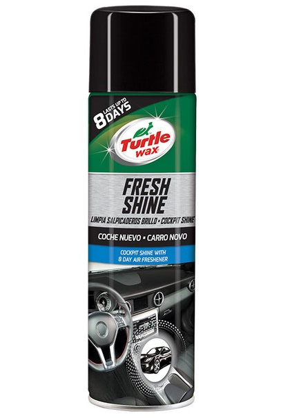 Solutie silicon curatare bord TURTLE WAX Fresh Shine New Car FG52786, aroma new car, 500 ml